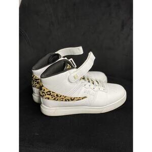 FILA VULC 13 WILD TRAINERS SPORTS SNEAKER WOMEN SHOES BLACK LEOPARD SIZE 6